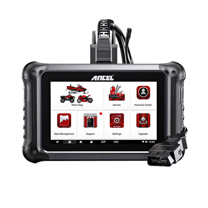 ANCEL MT700 Motorcycle Full System Diagnostic Tool OBD2 Scanner ABS TPMS EBS ECU