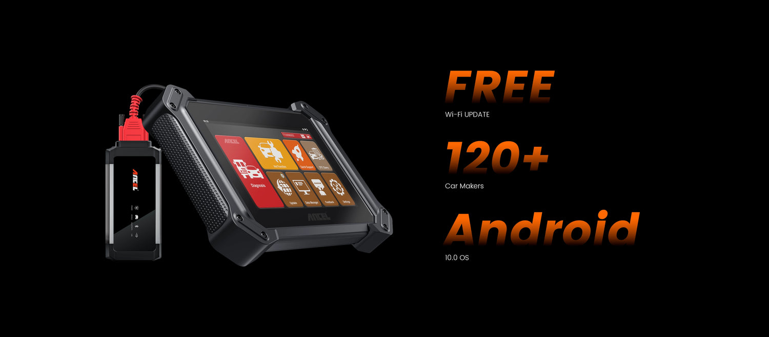Ancel V6 pro+ car diagnostic scanner free wifi update, 120+ support car list and Android 10.0 OS.