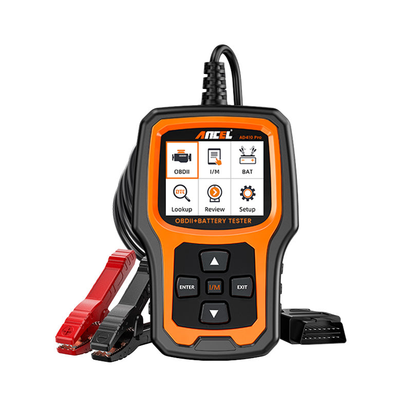 ANCEL AD410 PRO OBD2 Car Code Reader Scanner 6V 12V Auto Battery Load Tester