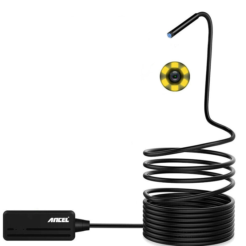 ANCEL 16.4ft/5.5mm Waterproof WiFi Camera Endoscope 3-in-1 Borescope A