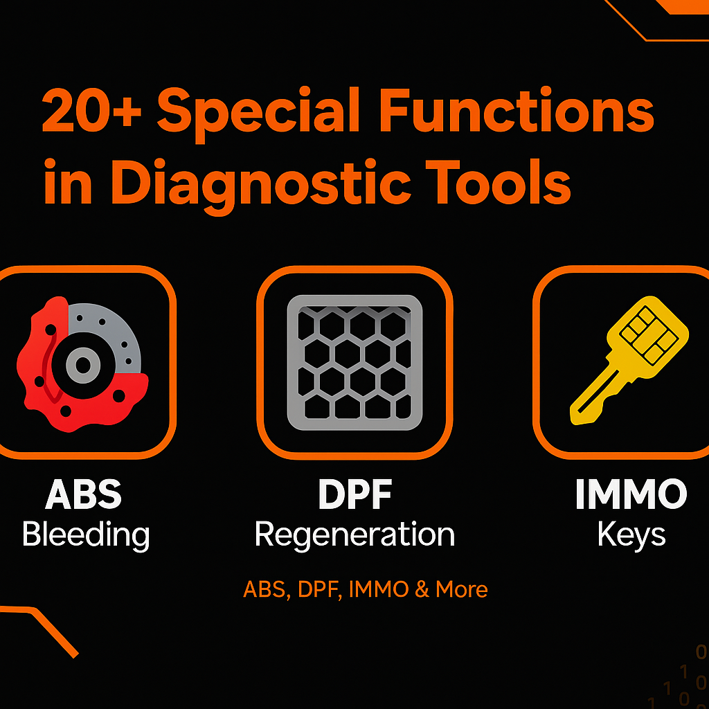 20+ Special Functions in Diagnostic Tools Explained (ABS, DPF, IMMO)