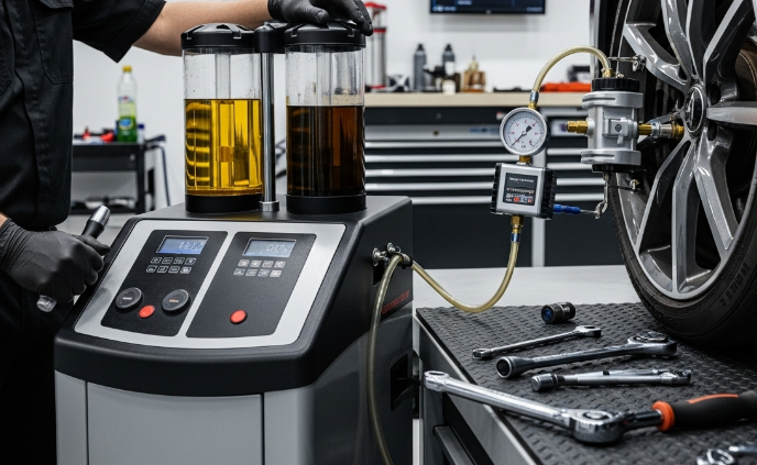 How Professionals Perform Brake Bleeding (and Why You Might Need a Brake Fluid Exchange Machine)