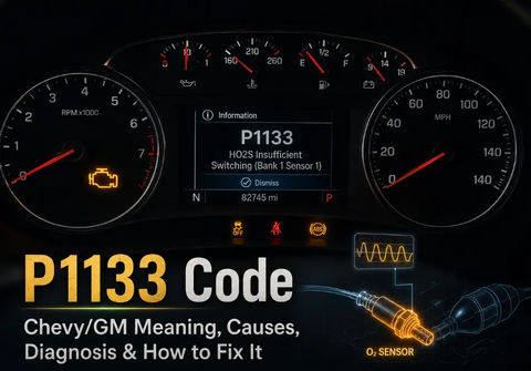P1133 Code: Chevy/GM Meaning, Causes, Diagnosis & How to Fix It