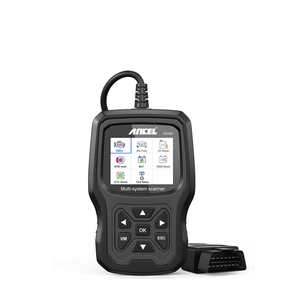 ANCEL FD700 OBD2 Escáner Todos los sistemas DPF EPB BMS ETC Restablecimiento de aceite para Ford