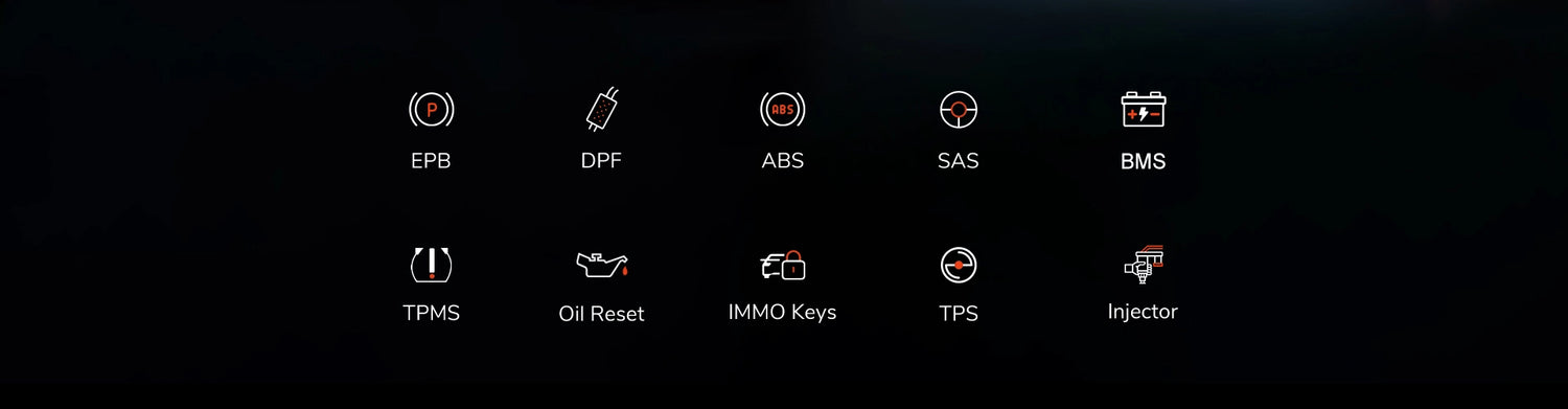 Ancel x7 car diagnostic auto scanner 10+ reset services.
