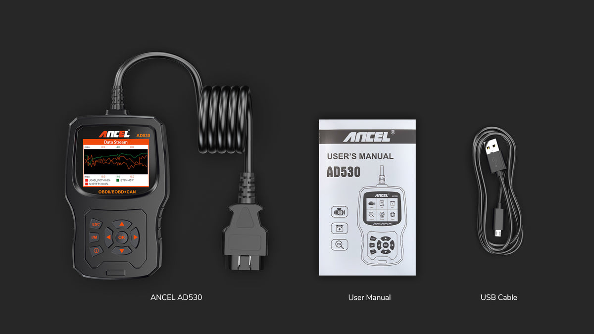 ANCEL AD530 - Advanced ODBII Code Reader for Comprehensive Diagnostics