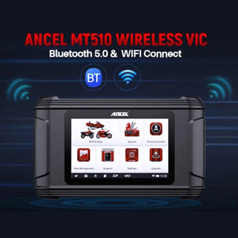 ANCEL MT510 Motorcycle Scanner Oil Reset  TPS Reset ECU Reset for DUCATI Motorcycle OBD2 Diagnostic Tool