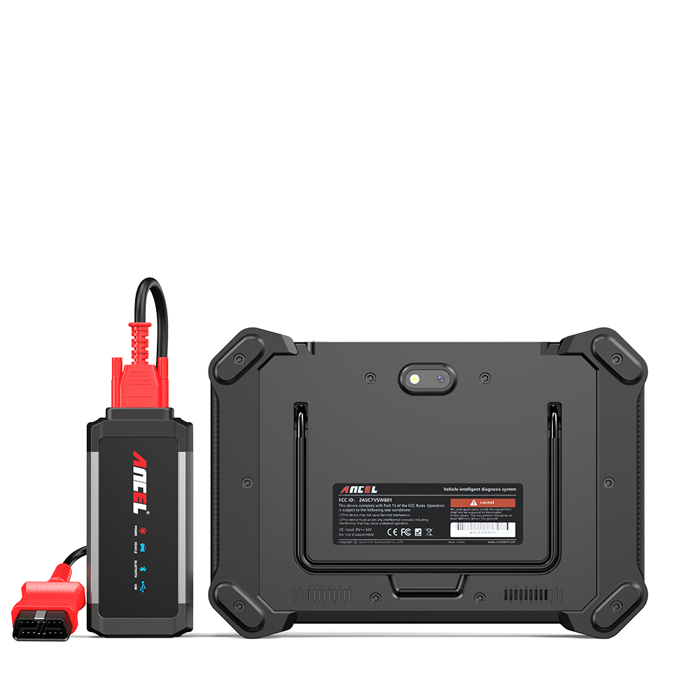 ANCEL V6HD heavy duty truck diagnostic scanner back view