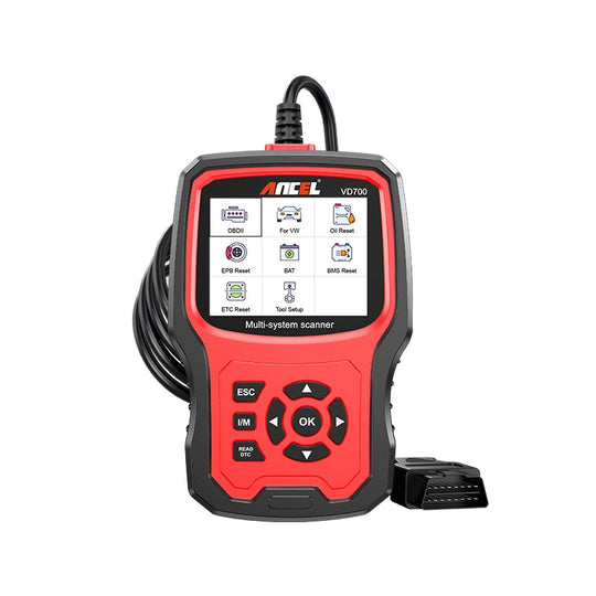 ANCEL VD700 Full System OBD2 Scanner with 13 Special Functions for VAG Vehicles Diagnosis Code Reader