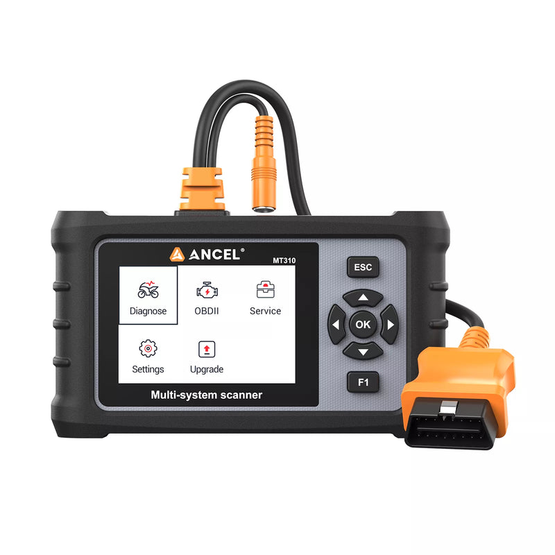 ANCEL MT310 Full-System Motorcycle Scanner for BMW, Harley, Honda, Yamaha, Suzuki & Kawasaki Bikes