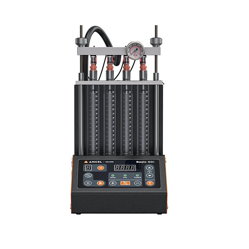 ANCEL ANJ400 GDI Fuel Injector Tester and Cleaner 4-cylinder Ultrasonic Cleaning Machine