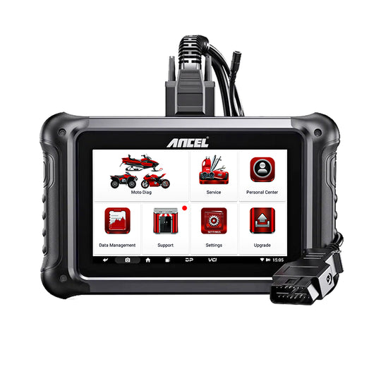 ANCEL MT700 Motorcycle Full System Diagnostic Tool OBD2 Scanner ABS TPMS EBS ECU