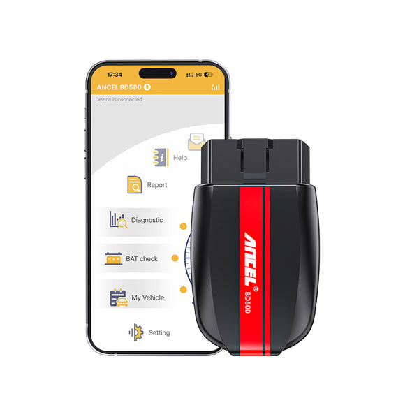 ANCEL BD500 All System Bluetooth 5.0 OBD2 Scanner Compatible for VW Audi Seat Skoda Car Code Reader