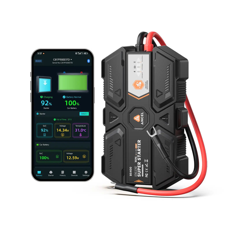 ANCEL BS400 supercapacitor starting support system