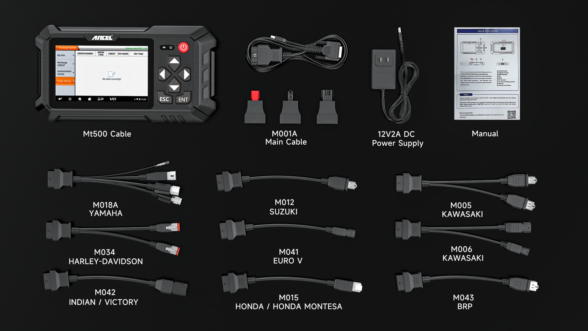 ancel MT500 is the best diagnostic tool for motorcycles