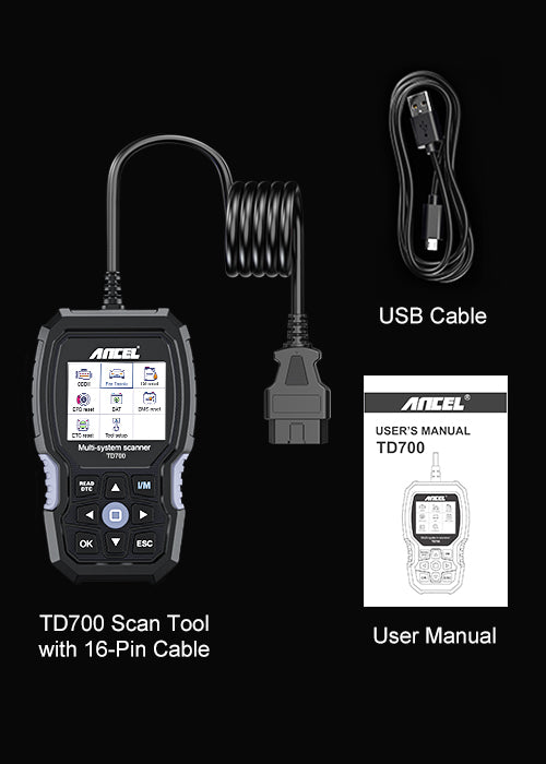 ANCEL TD700: Premier OBD2 Diagnostic Scan Tool for Toyota ANCEL TD700: Premier OBD2 Diagnostic Scan Tool for Toyota
