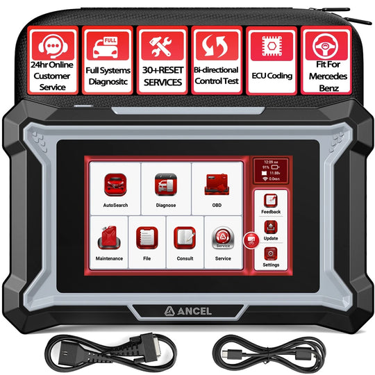 ANCEL DS160  for Mercedes Benz Bidirectional OBD2 Scanner All System Car Scan Tool 30+Reset