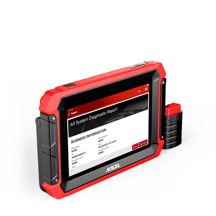 Ancel DS600 OBD scanner witg all sysyem diagnostic report.