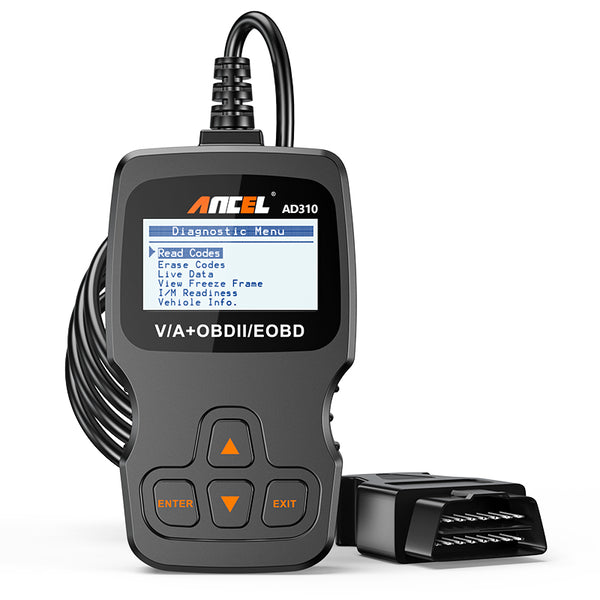 Ancel Ad 310 car code reader for car read code erase codes live data and more