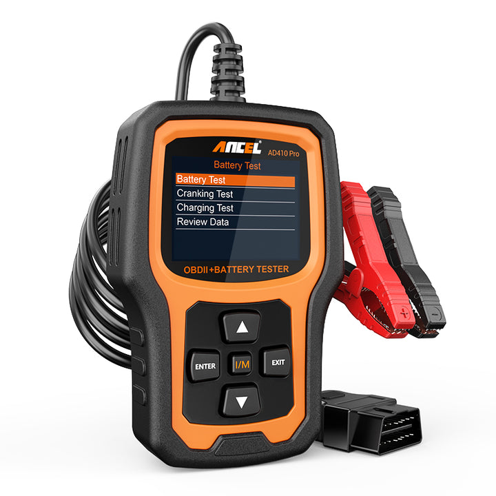 Ancel AD410 pro battery tester for car battery testing.