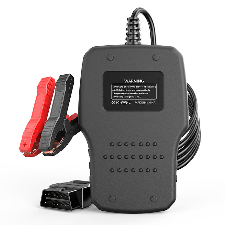 Ancel AD410 pro car trouble code reader​  with 16pin cable, battery test clips.

