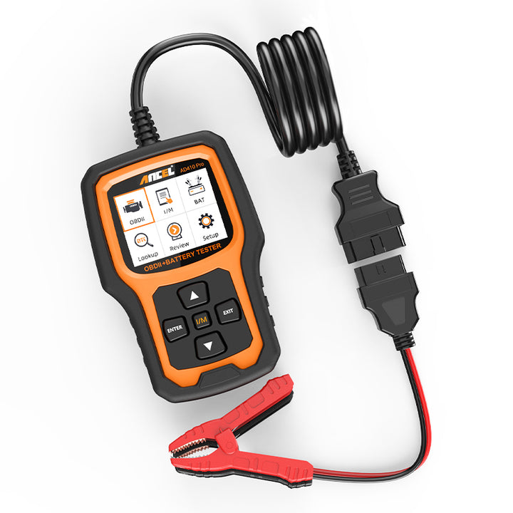 Ancel AD410 pro with 16pin connect and red battery clips