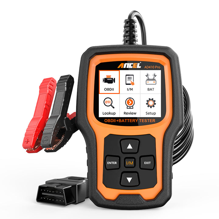 Ancel Ad410 car  trouble code reader and battery tester.